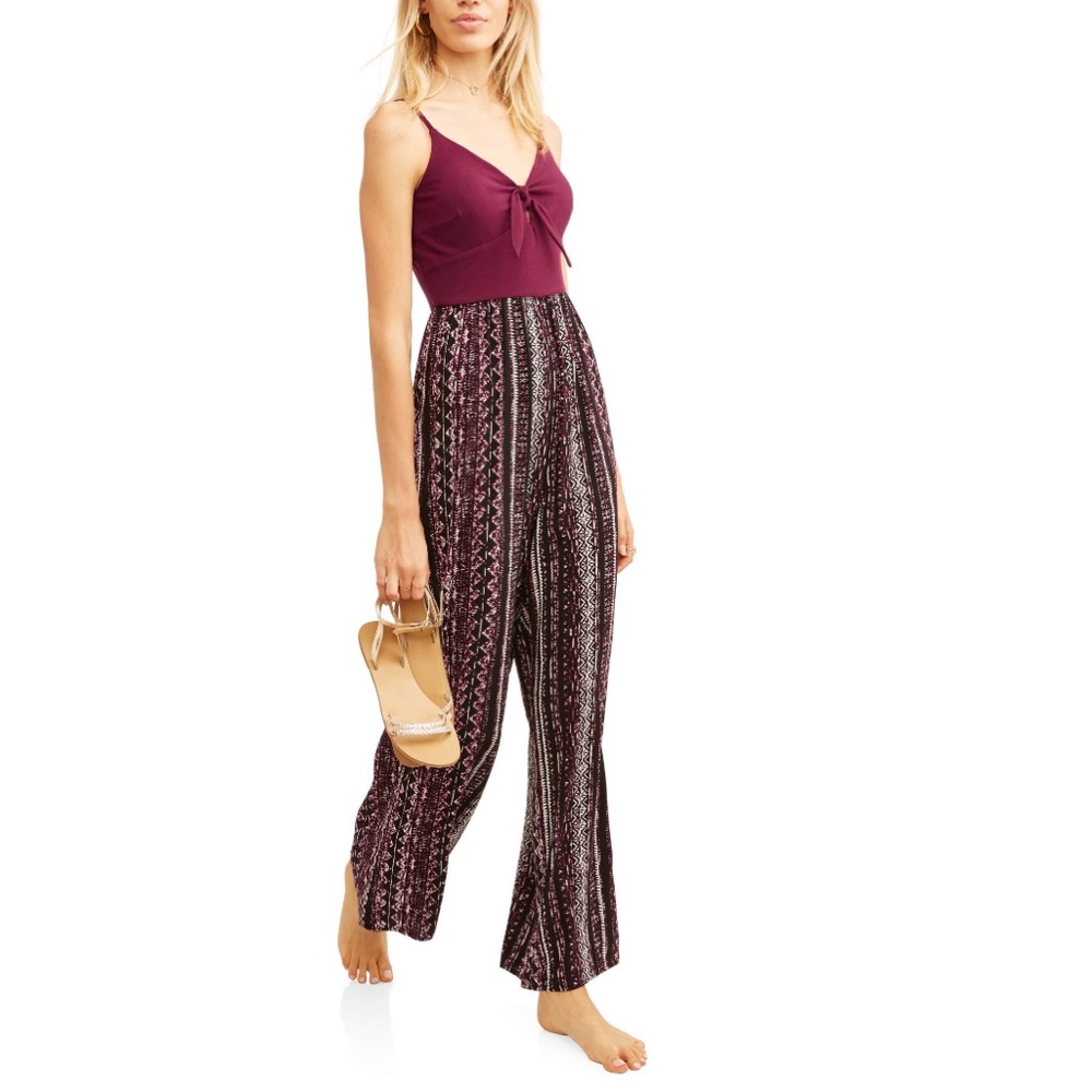 NWOT faux tie front jumpsuit/romper